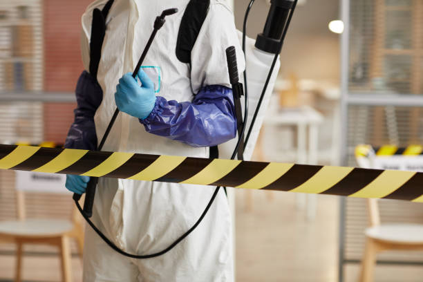 Professional Hoarding Cleanup technician working in Rice, TX